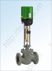 Motorized valve with emergency closing device