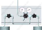 Gas supply panel HP 210 single stage with process gas shut-off valves